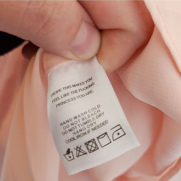 LPA Smocked Mini Dress Ruffle Sleeves in Blush XS - Picture 3 of 5